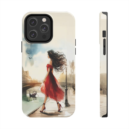 Lady in Red - Tough Phone Cases