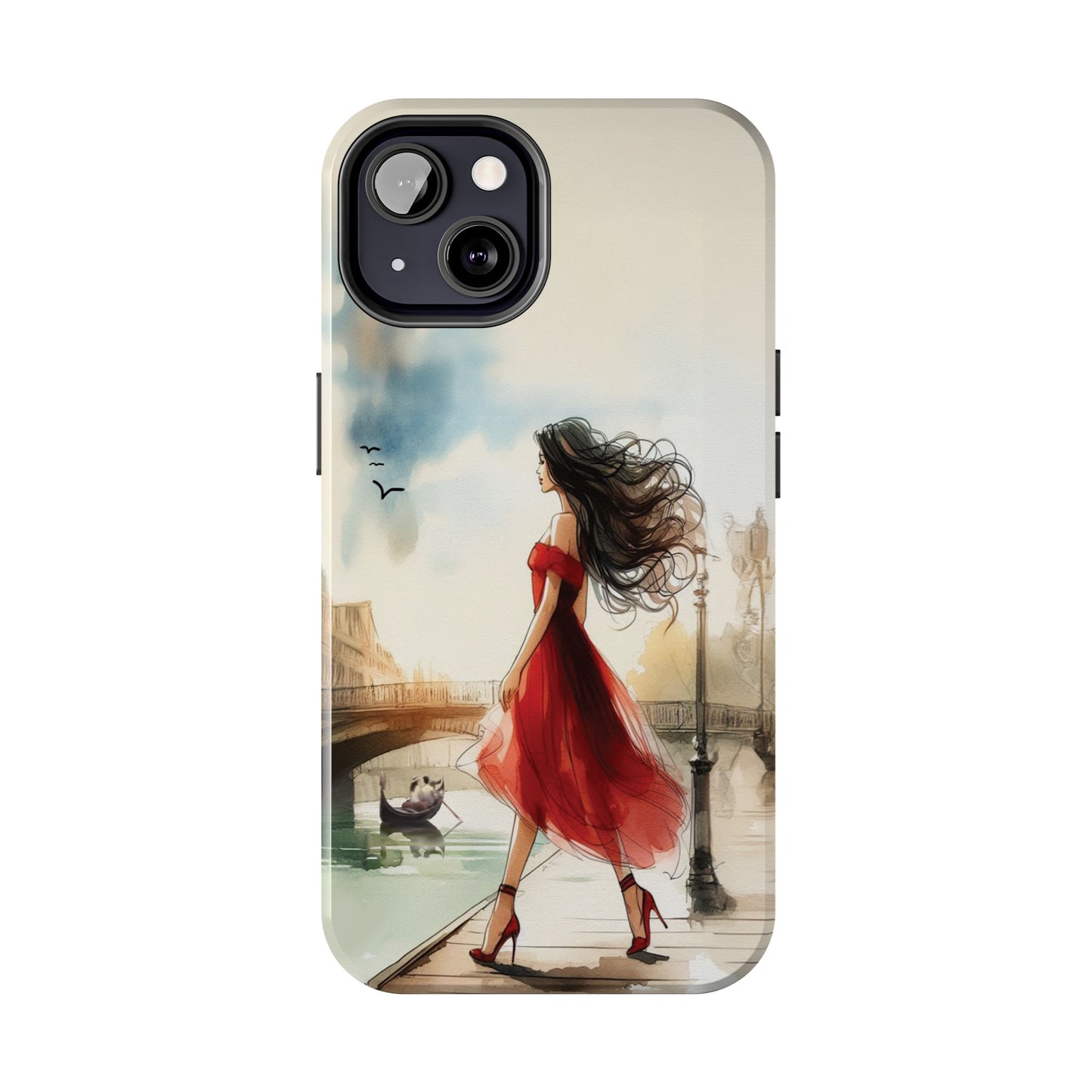 Lady in Red - Tough Phone Cases