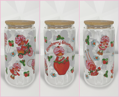 Strawberry Girl -02 | 16oz Libby Glass Tumbler