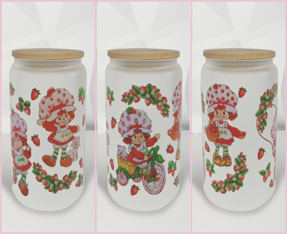 Strawberry Girl - Vines | 16oz Libby Glass Tumbler