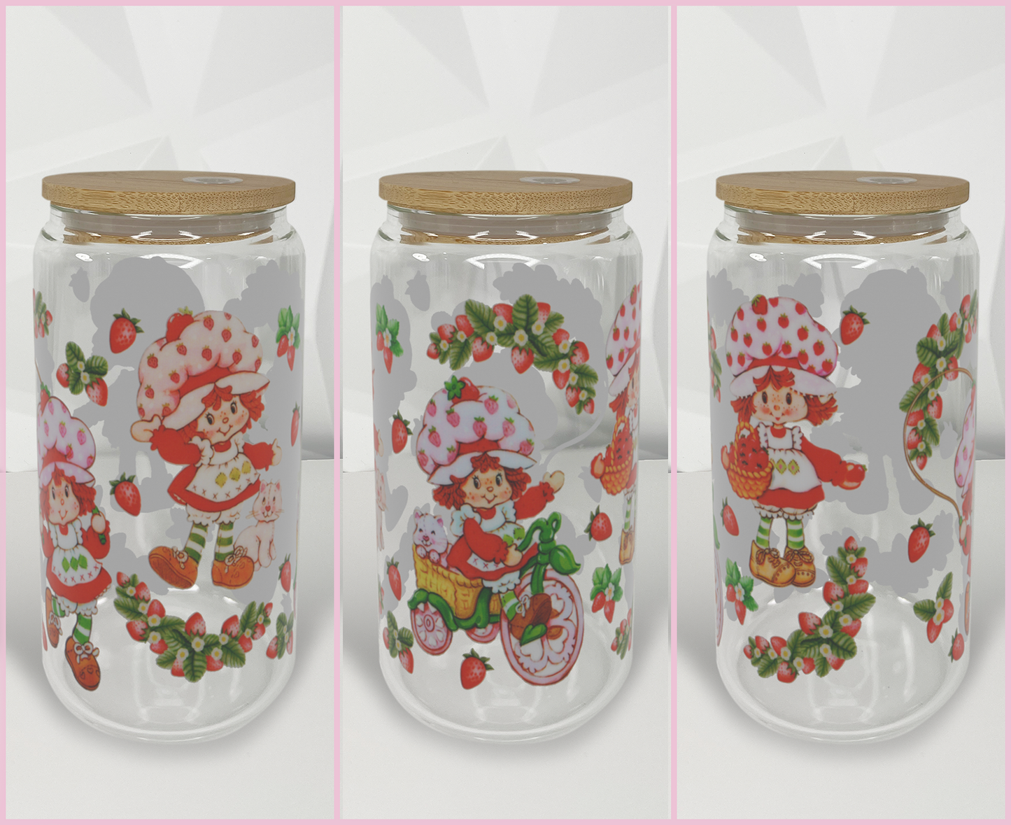 Strawberry Girl - Vines | 16oz Libby Glass Tumbler