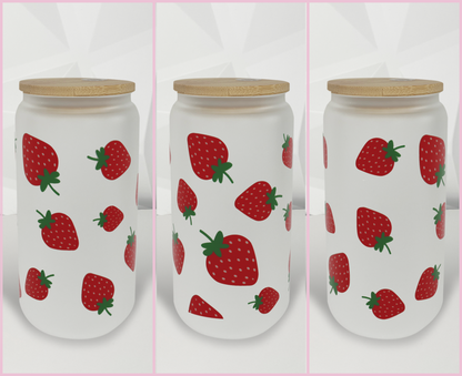 Strawberries | 16oz Libby Glass Tumbler