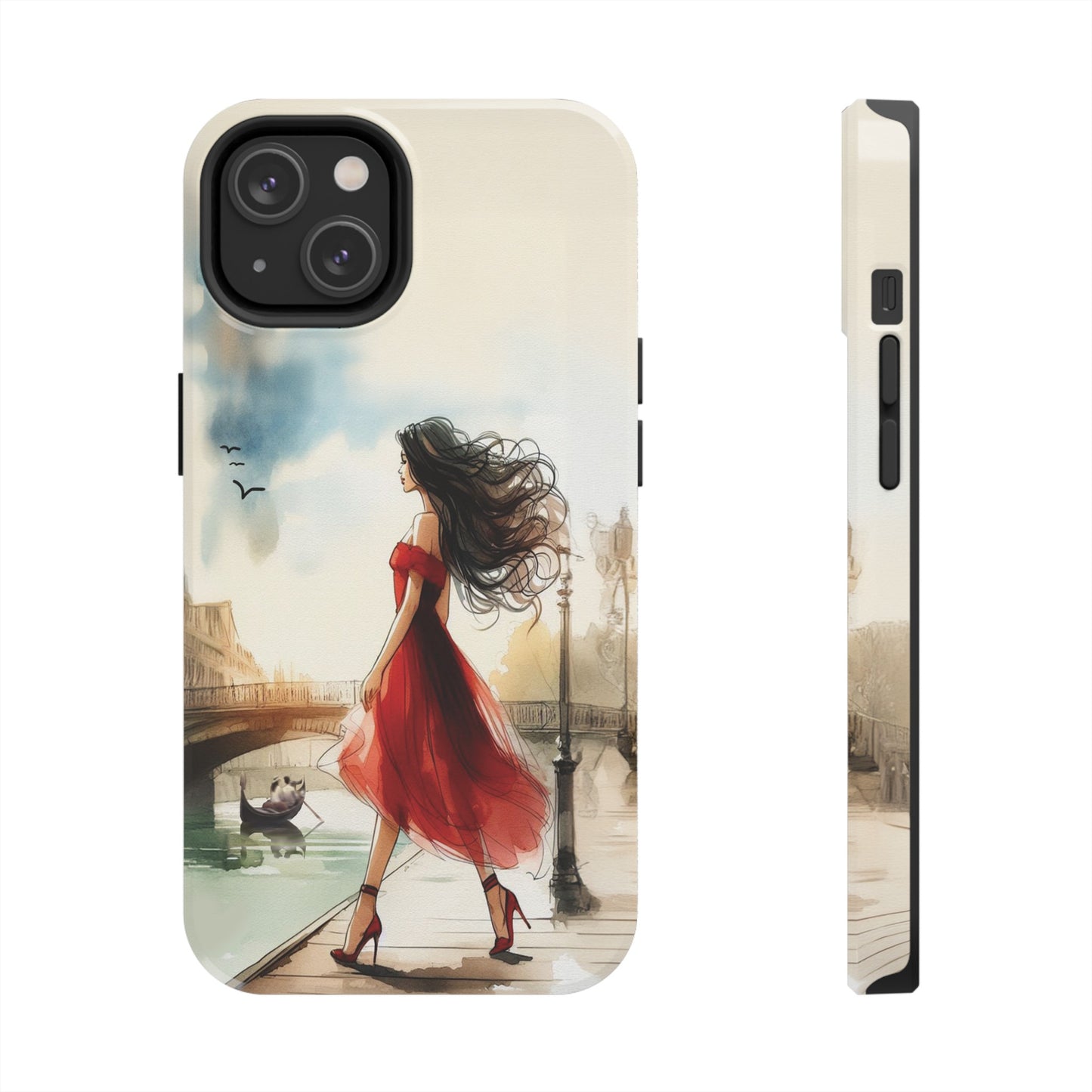 Lady in Red - Tough Phone Cases