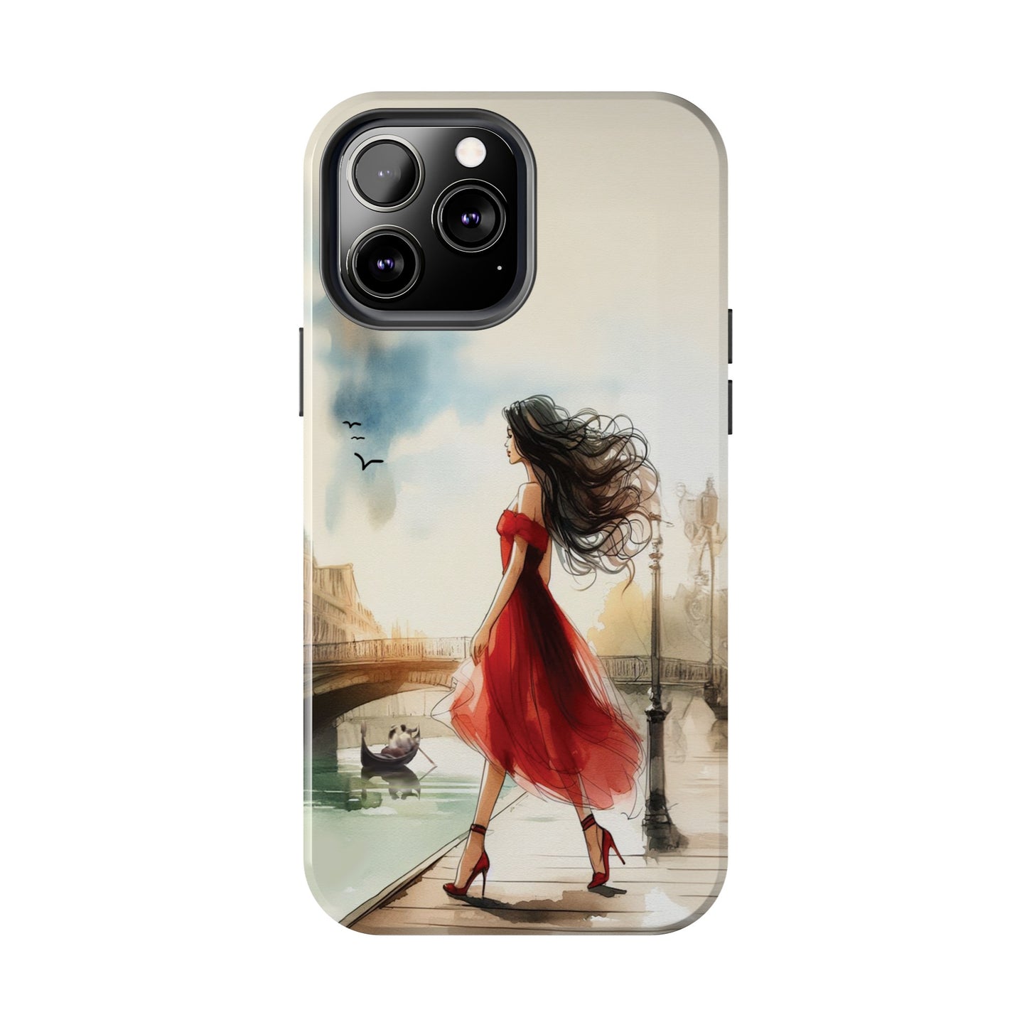 Lady in Red - Tough Phone Cases