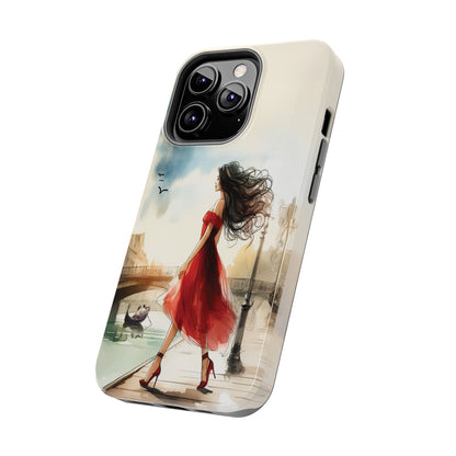 Lady in Red - Tough Phone Cases