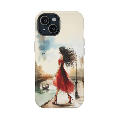 Lady in Red - MagSafe iPhone Tough Case