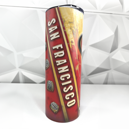 49ers Football | 20oz Stainless Steel Skinny Tumbler