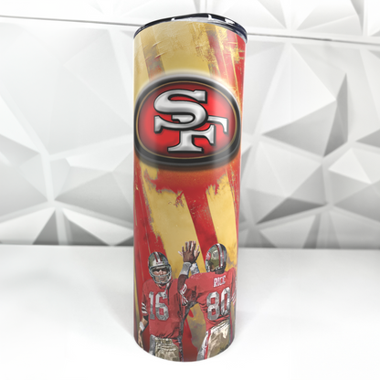 49ers Football | 20oz Stainless Steel Skinny Tumbler