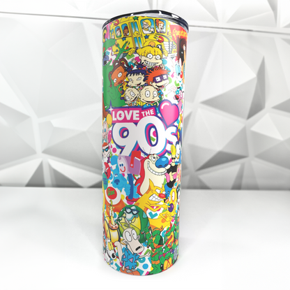 iHeart the 90s | 20oz Stainless Steel Skinny Tumbler