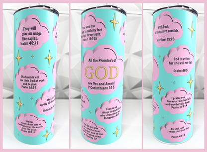 The Promises of God | 20oz Stainless Steel Skinny Tumbler