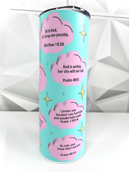 The Promises of God | 20oz Stainless Steel Skinny Tumbler