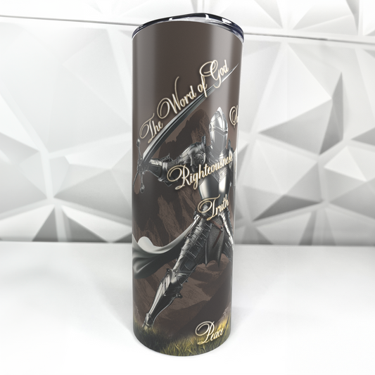 Armor of God - Male | 20oz Stainless Steel Skinny Tumbler