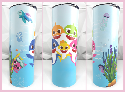 Baby Shark | 20oz Stainless Steel Skinny Coffee Tumbler