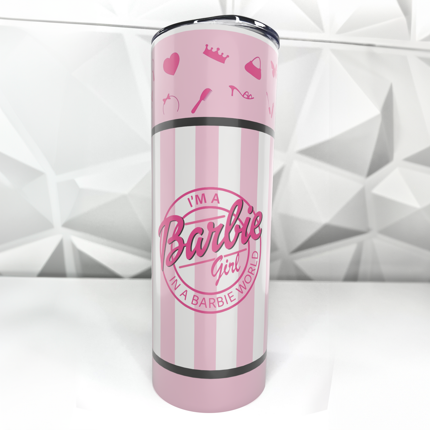 Pink Doll - World | 20oz Stainless Steel Skinny Tumbler