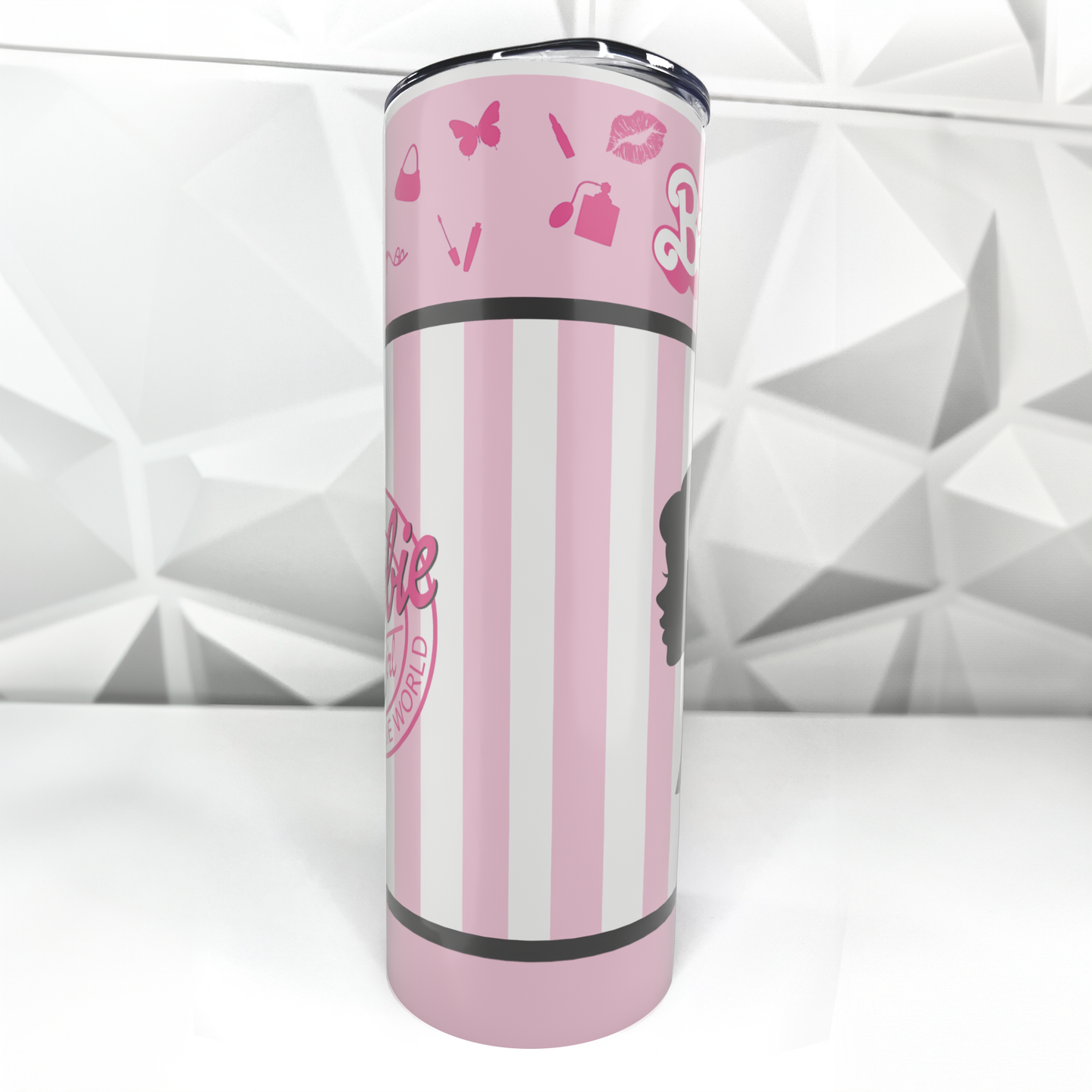 Pink Doll - World | 20oz Stainless Steel Skinny Tumbler