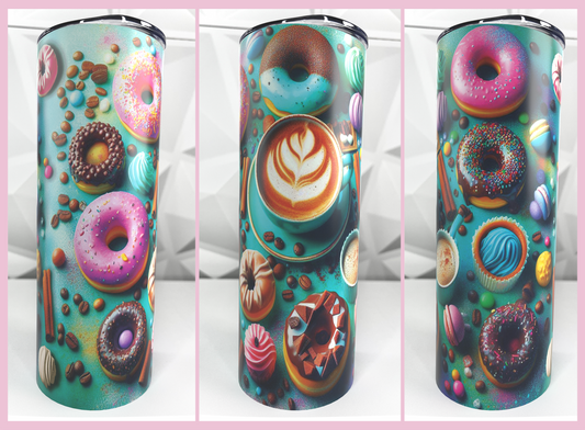 Coffee at Tiffany's | 20oz Stainless Steel Skinny Coffee Tumbler