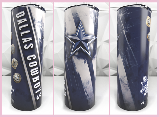 Cowboys | 20oz Stainless Steel Skinny Coffee Tumbler