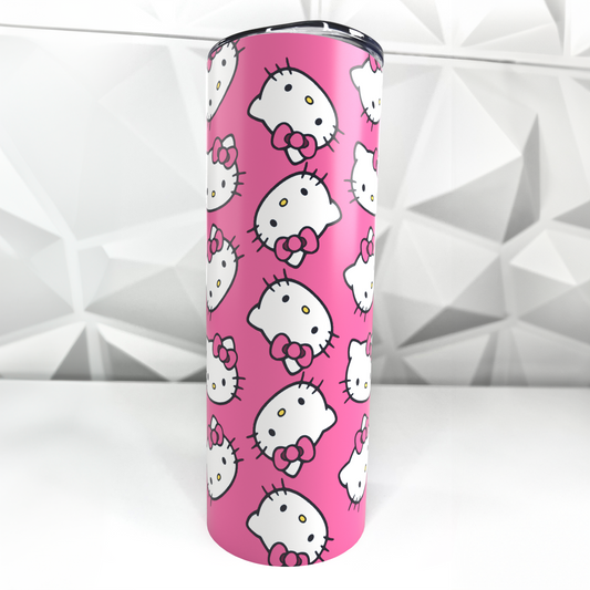 Cartoon Kitty - 01 | 20oz Stainless Steel Skinny Tumbler