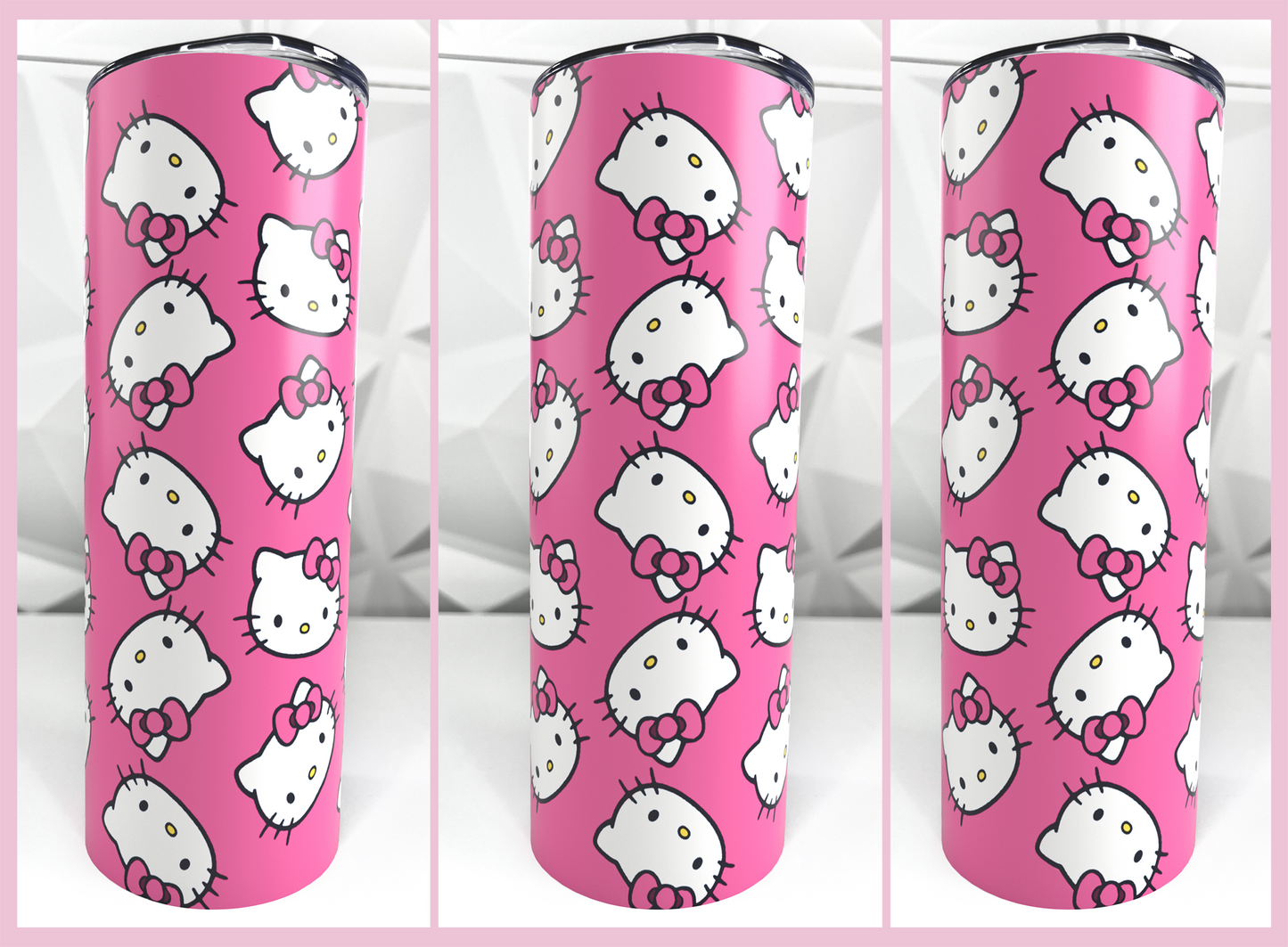 Cartoon Kitty - 01 | 20oz Stainless Steel Skinny Tumbler