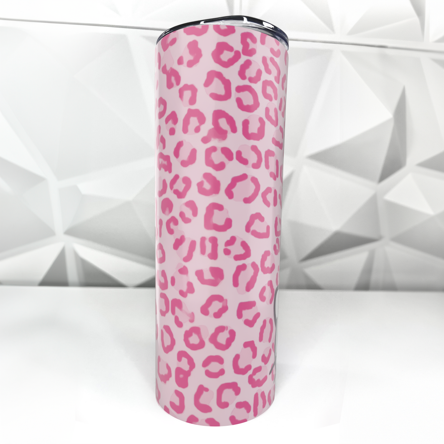 Cartoon Kitty - Leopard | 20oz Stainless Steel Skinny Tumbler