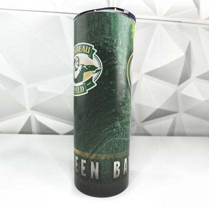 Packers Football | 20oz Stainless Steel Skinny Tumbler