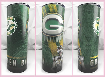 Packers Football | 20oz Stainless Steel Skinny Tumbler