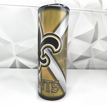 Saints Football | 20oz Stainless Steel Skinny Tumbler