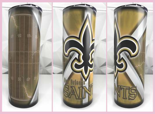 Saints Football | 20oz Stainless Steel Skinny Coffee Tumbler