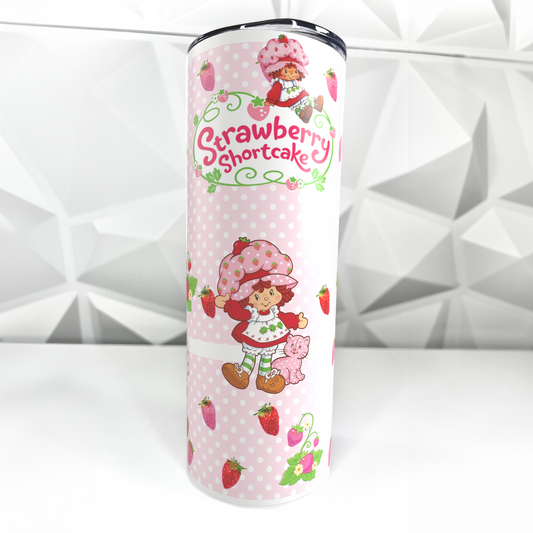 Strawberry Girl | 20oz Stainless Steel Skinny Tumbler