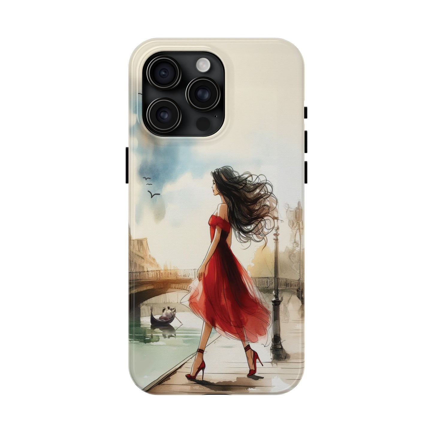 Lady in Red - Tough Phone Cases