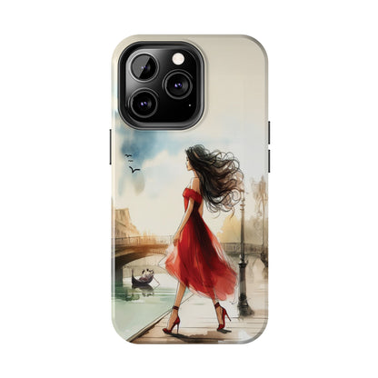 Lady in Red - Tough Phone Cases