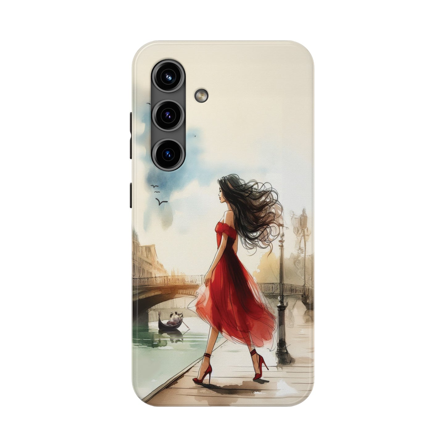 Lady in Red - Tough Phone Cases