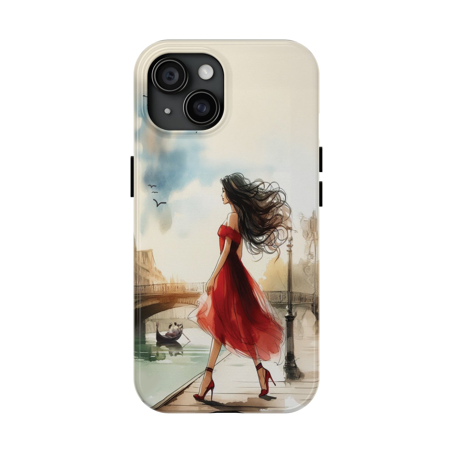 Lady in Red - Tough Phone Cases