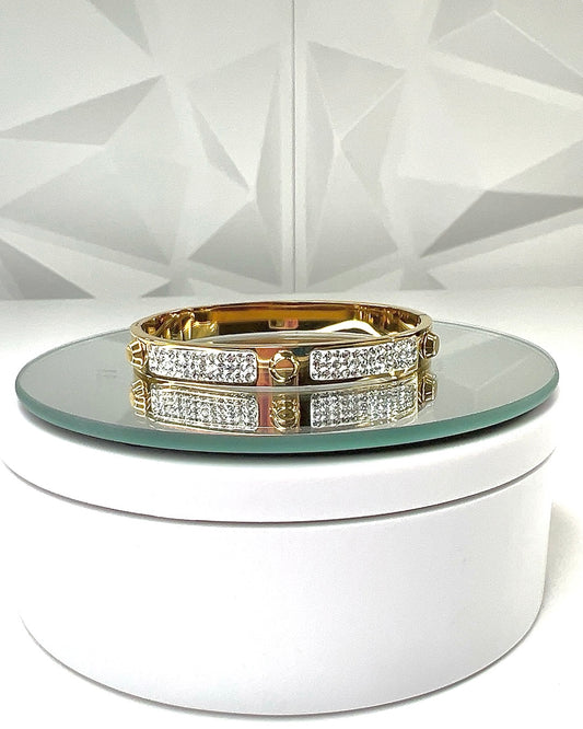 Sparkling  | Gold Bangle