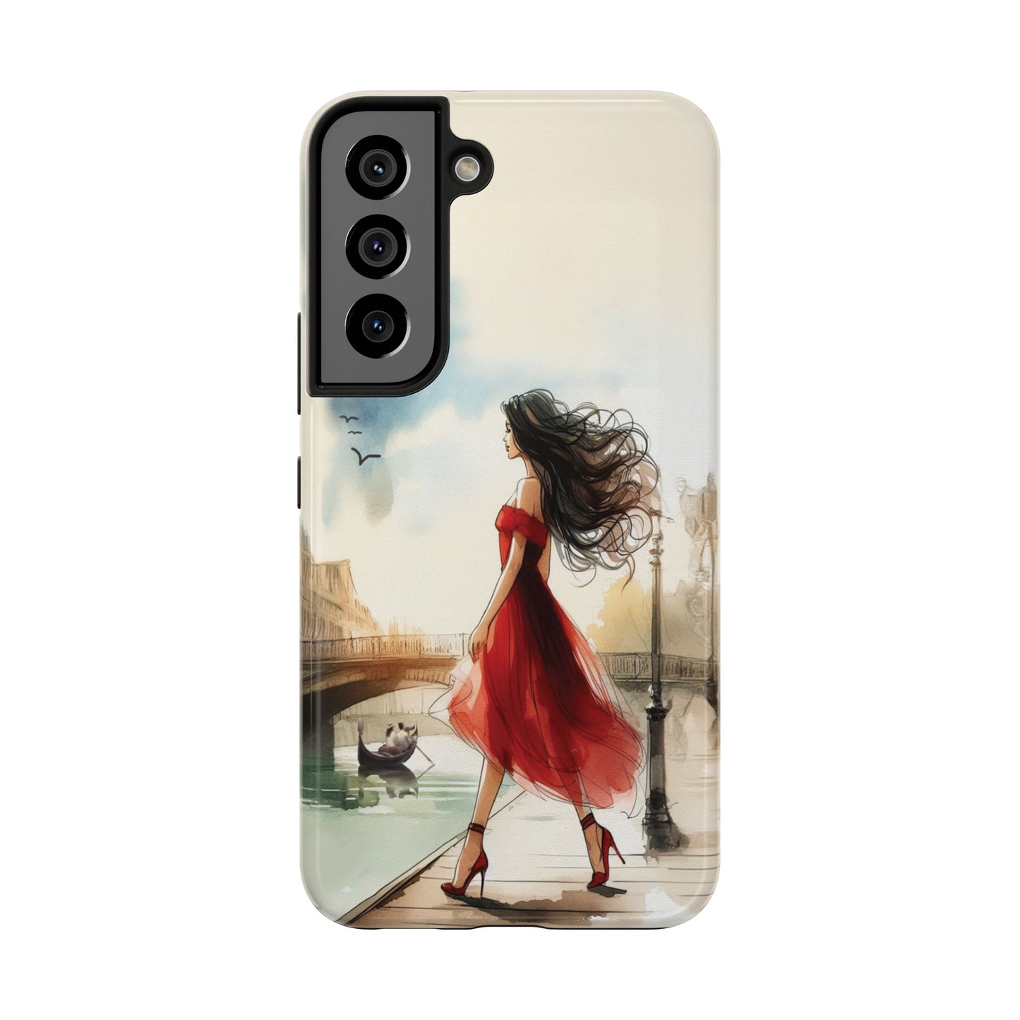 Lady in Red - Tough Phone Cases