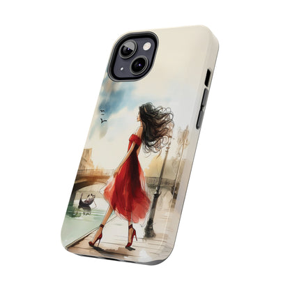 Lady in Red - Tough Phone Cases