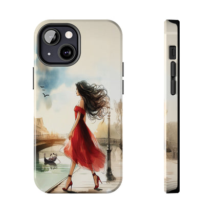 Lady in Red - Tough Phone Cases