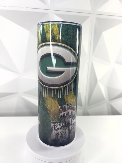 Packers Football | 20oz Stainless Steel Skinny Tumbler