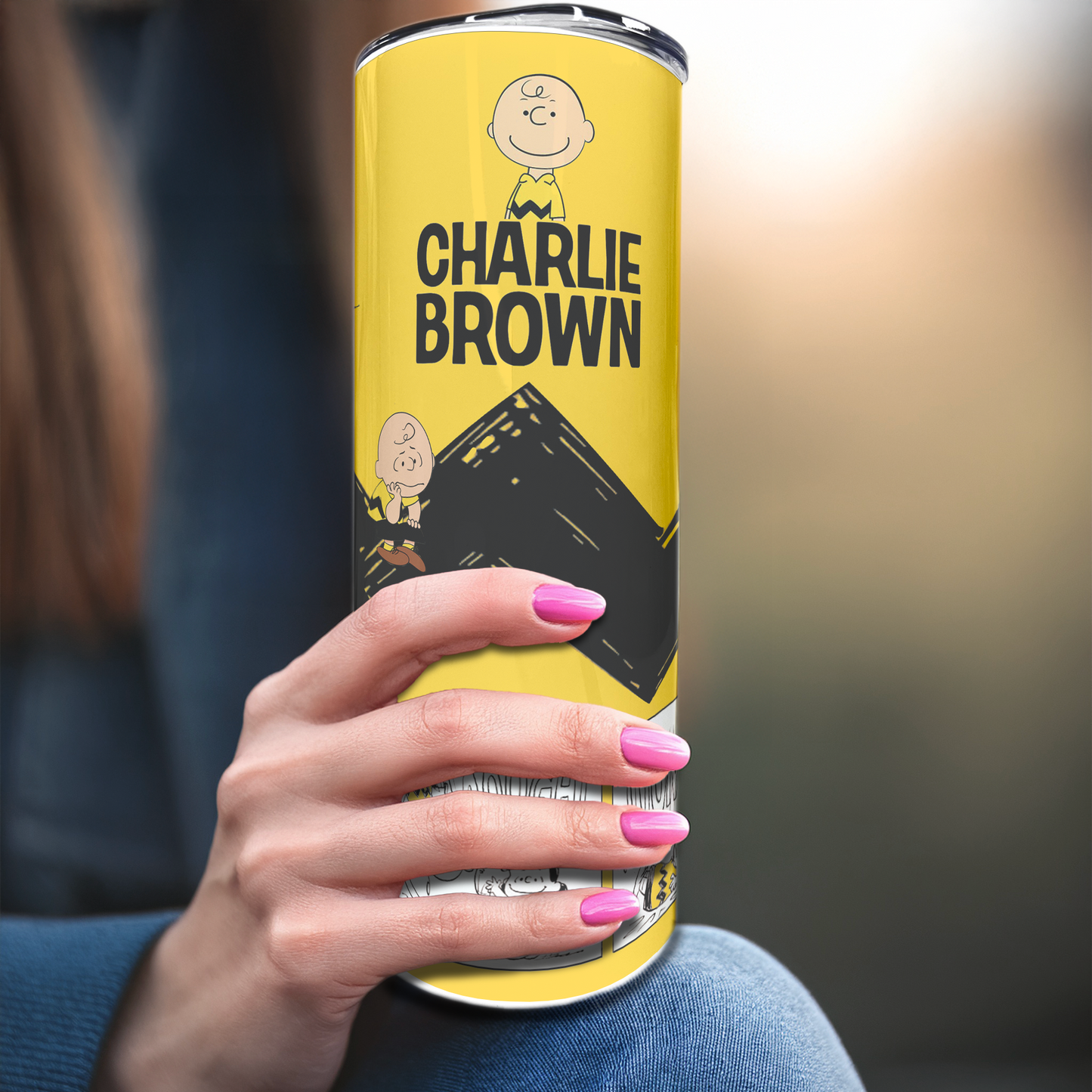 Charlie Brown | 20oz Stainless Steel Skinny Coffee Tumbler