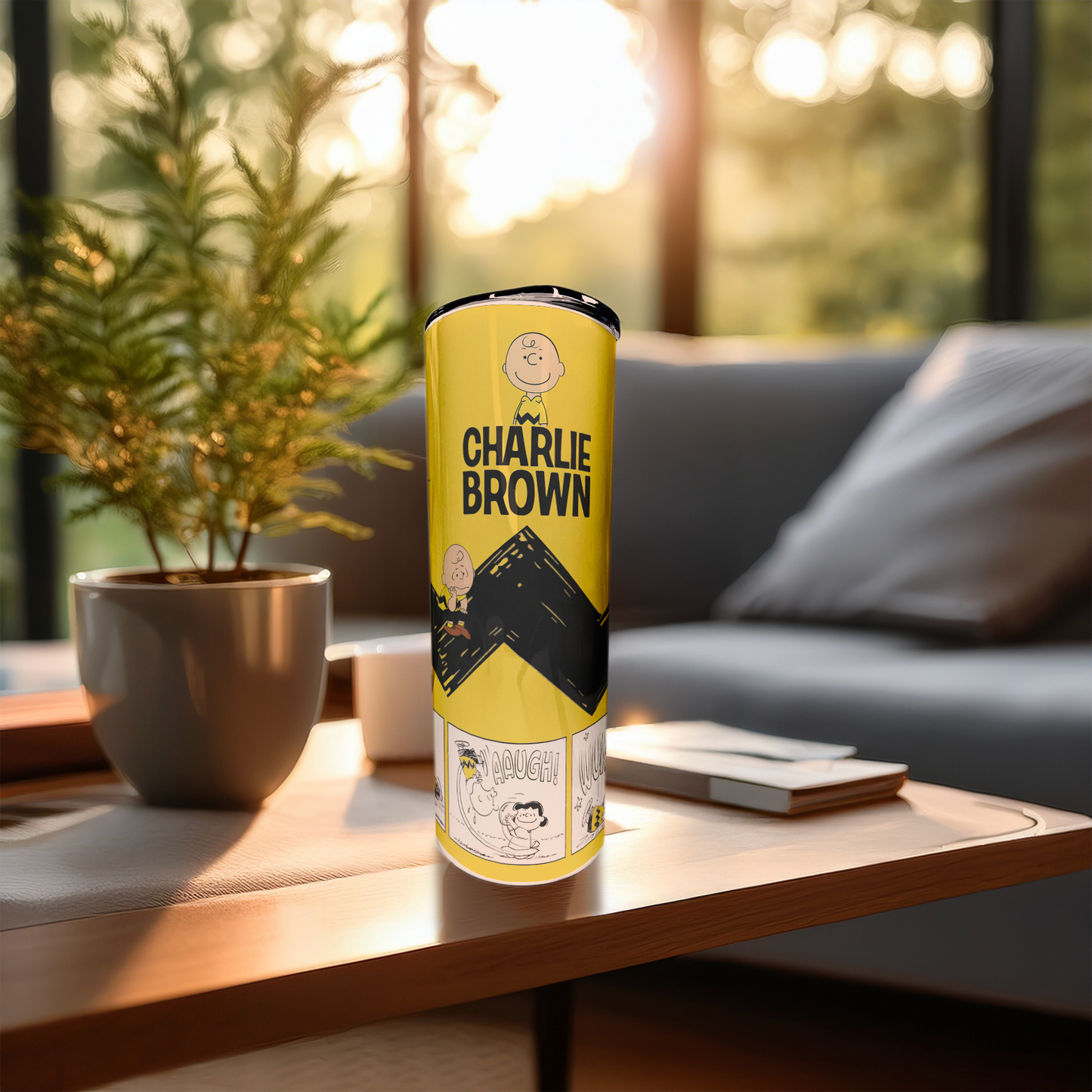 Charlie Brown | 20oz Stainless Steel Skinny Coffee Tumbler