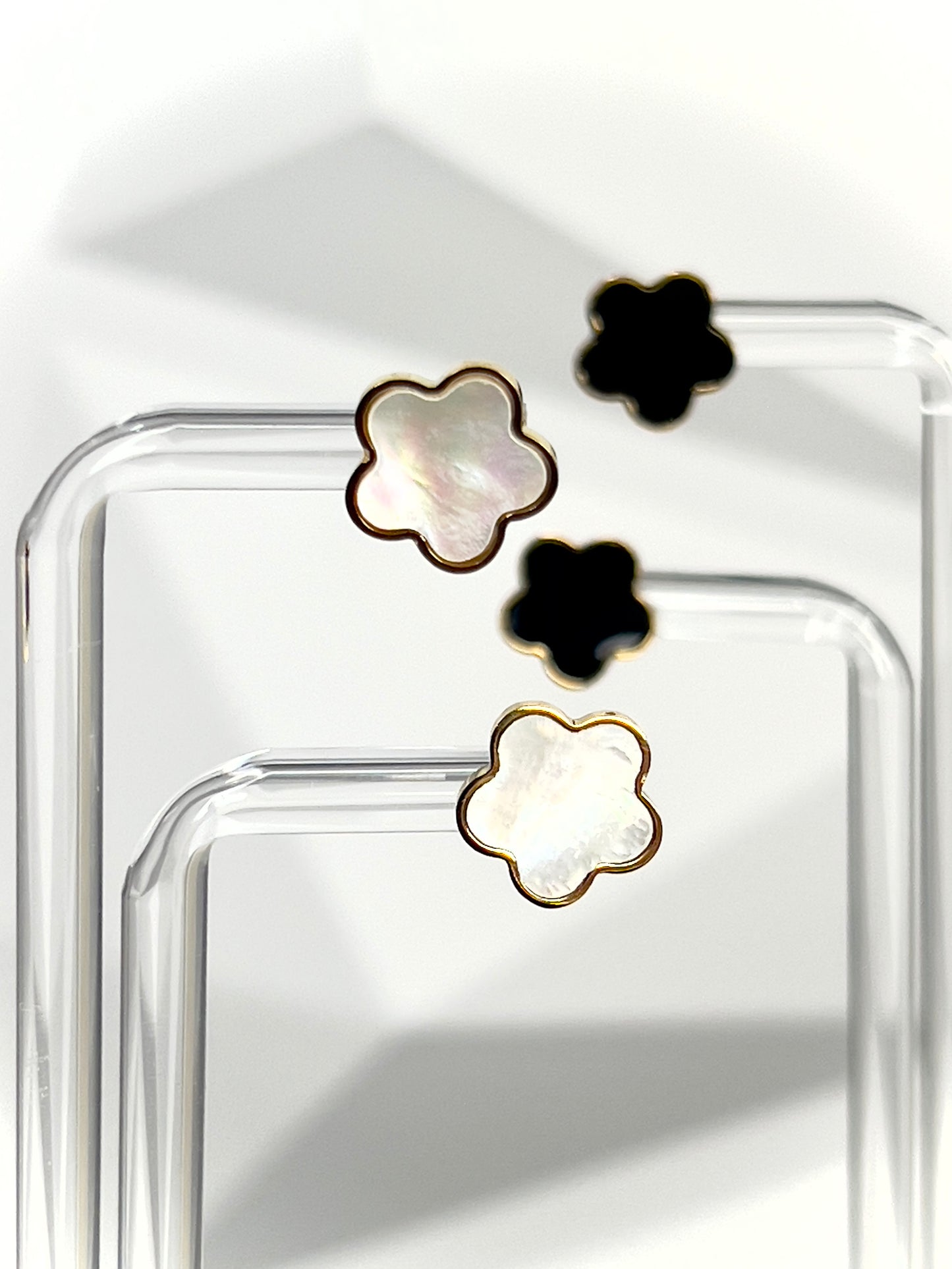 Gold Clover Earrings