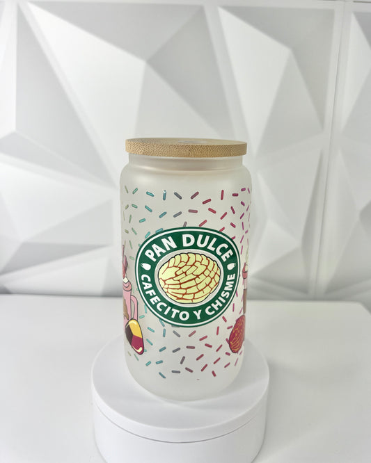 Pan Dulce Cafecito Y Chisme | 16oz Libby Glass Tumbler