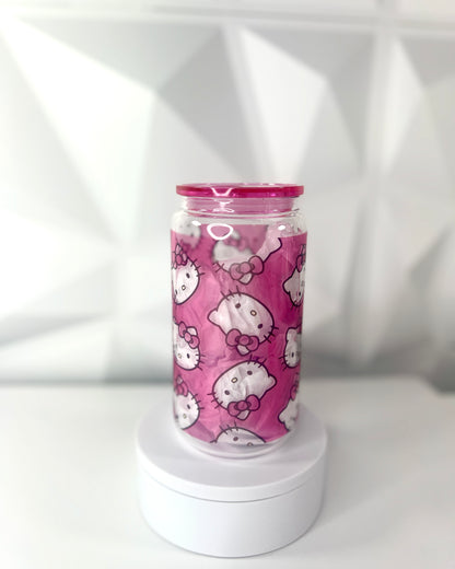 Cartoon Kitty - 01 | 16oz Libby Glass Tumbler