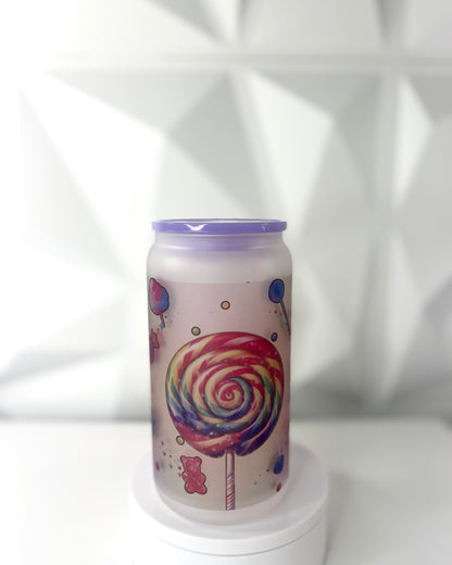 I Want Candy | 16oz Libby Frosted Glass Tumbler