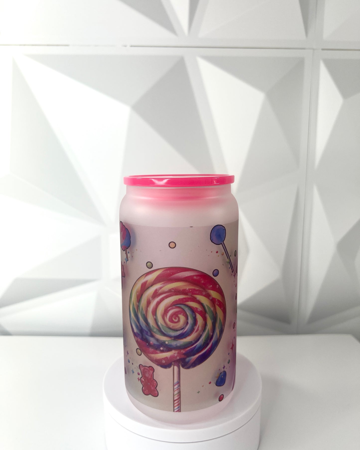 I Want Candy | 16oz Libby Frosted Glass Tumbler