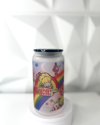 Rainbow Girl | 16oz Libby Frosted Glass Tumbler