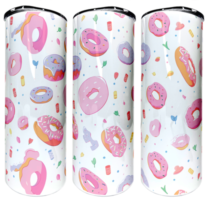 Donuts | 20oz Stainless Steel Skinny Coffee Tumbler