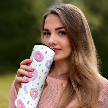 Donuts | 20oz Stainless Steel Skinny Coffee Tumbler