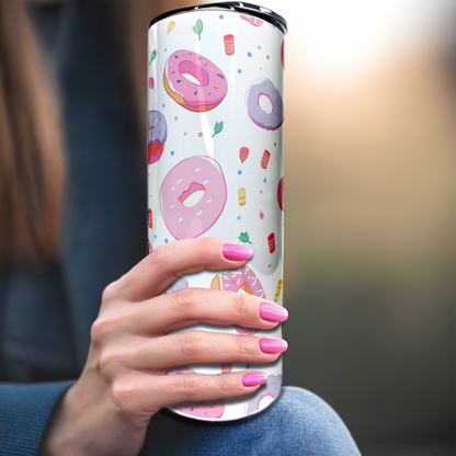 Donuts | 20oz Stainless Steel Skinny Coffee Tumbler