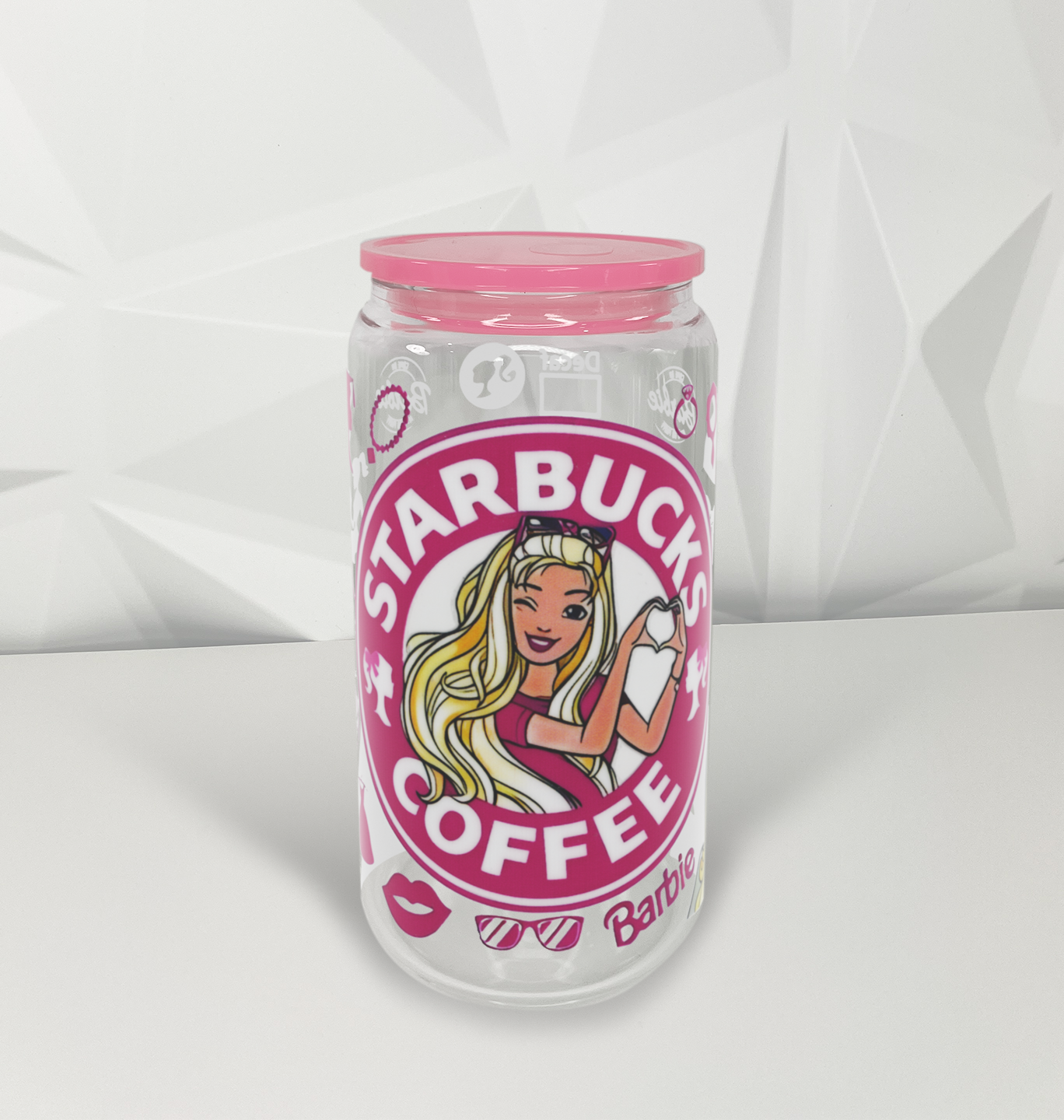 Coffee - Pink Doll - 01 | 16oz Libby Glass Tumbler